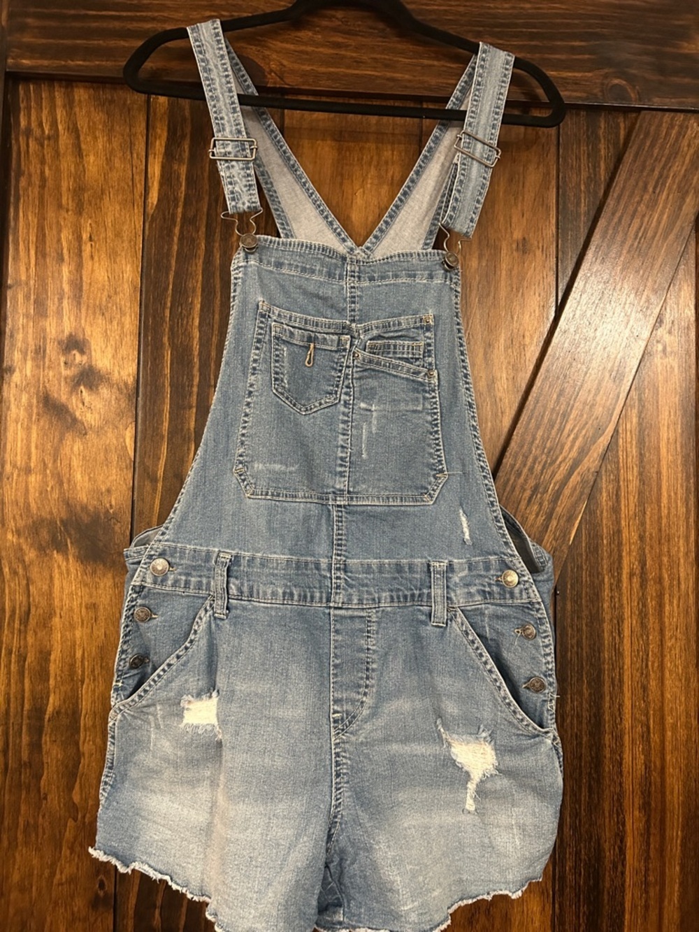 UNIONBAY Light Blue Denim Shortall